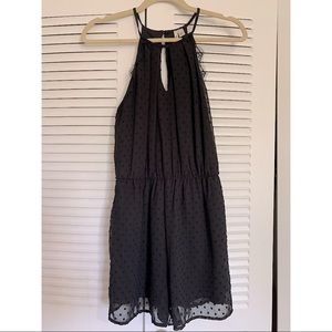 Black Sleeveless Romper
